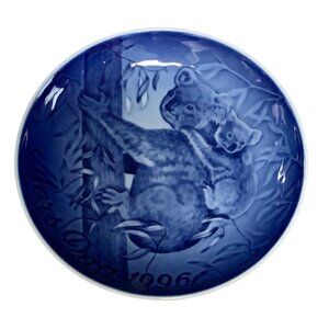 Bing & Grondahl Copenhagen Mothers Day 1996 Plate Koala Bear Denmark Porcelain